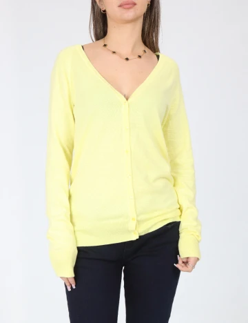 Cardigan Zara, galben Galben