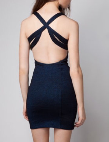 Rochie scurta Bershka, albastru