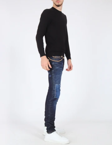 Blugi Pull&Bear, bleumarin Albastru