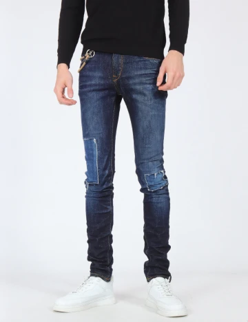 Blugi Pull&Bear, bleumarin Albastru