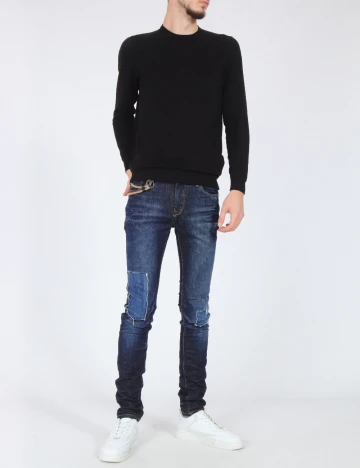 Blugi Pull&Bear, bleumarin Albastru