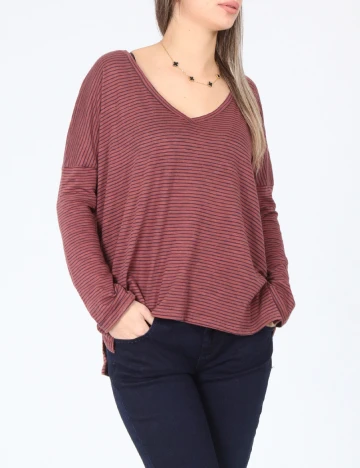 Bluza Oversize Zara, roz pudra inchis/bleumarin Roz