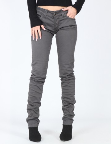 Pantaloni Bershka, gri inchis