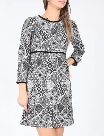 Rochie scurta Zara, gri Gri