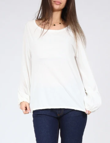 Bluza Zara, alb Alb