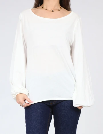 Bluza Zara, alb Alb