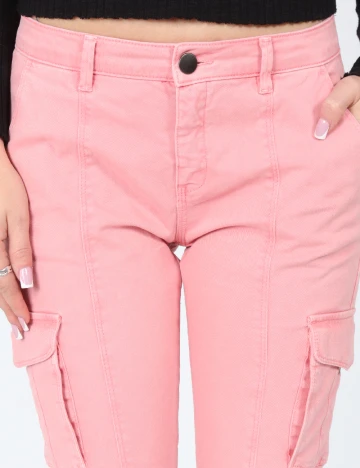 Pantaloni Zara, roz Roz