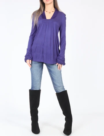 Bluza Zara, albastru inchis Albastru