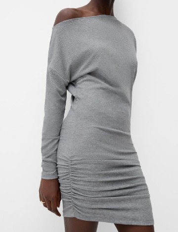 Rochie scurta Bershka, gri