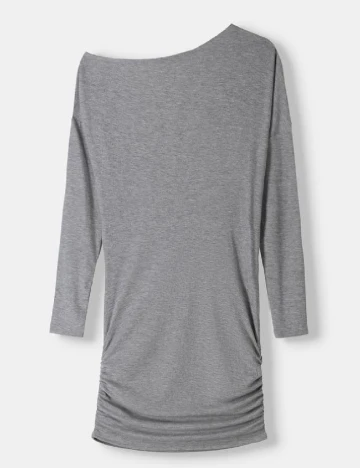 Rochie scurta Bershka, gri Gri