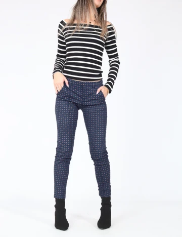 Pantaloni Pull&Bear, bleumarin Albastru