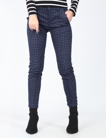 Pantaloni Pull&Bear, bleumarin