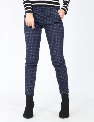 Pantaloni Pull&Bear, bleumarin Albastru