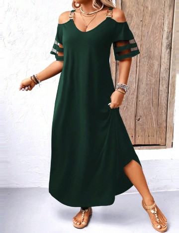 
						Rochie lunga SHEIN CURVE, verde