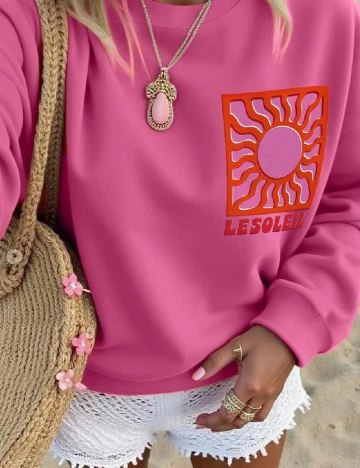 Bluza SHEIN, roz Roz