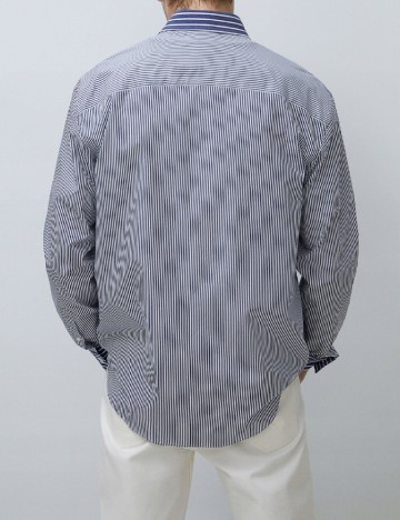 Camasa Zara, albastru/alb