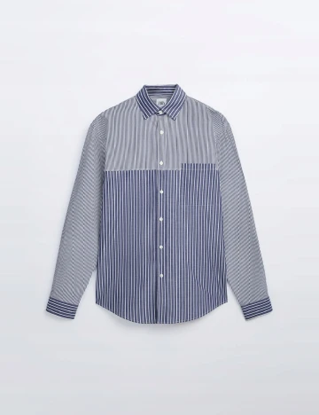 Camasa Zara, albastru/alb Albastru