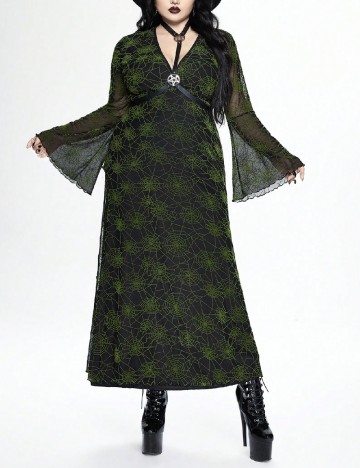 
						Rochie lunga Romwe Plus Size, negru