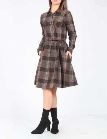 Rochie medie Zara, maro Maro