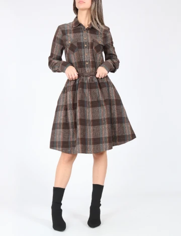 Rochie medie Zara, maro Maro