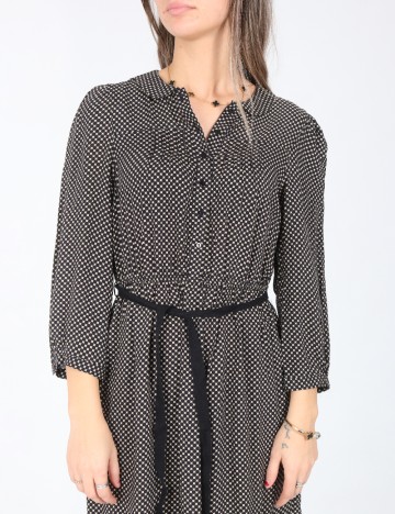 Rochie scurta Zara, negru/ecru