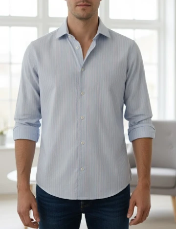 Camasa Zara, bleu Albastru