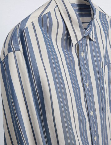 Camasa Zara, albastru/alb