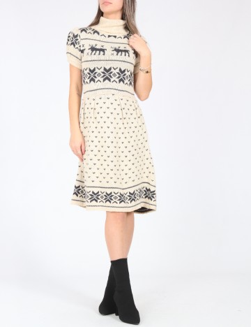 Rochie medie Zara, bej