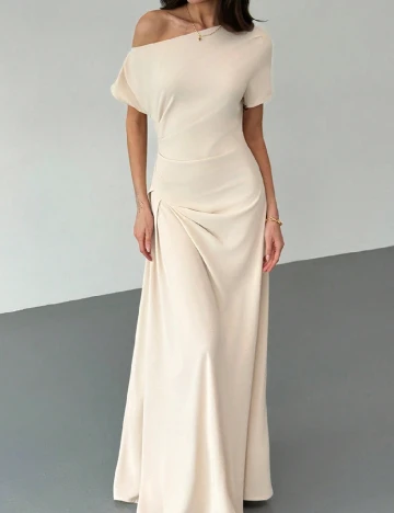 Rochie lunga SHEIN, crem Crem