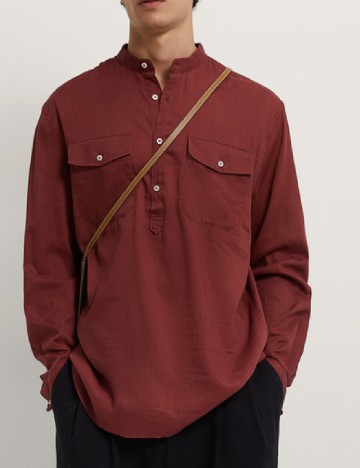 Camasa Zara, caramiziu