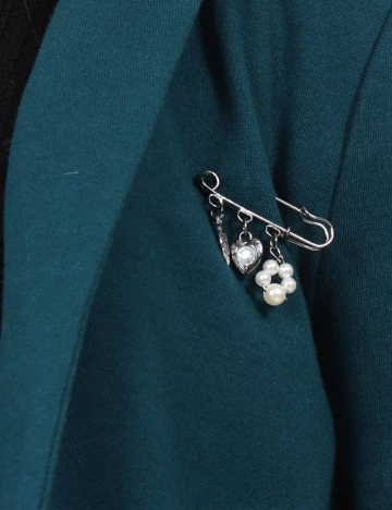 Sacou Bershka, albastru Albastru