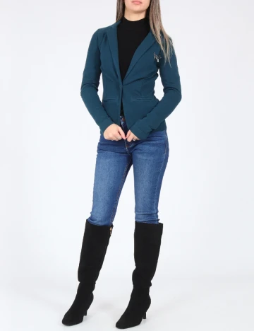 Sacou Bershka, albastru Albastru