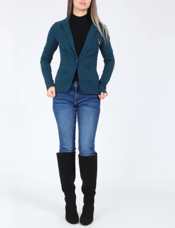 Sacou Bershka, albastru Albastru