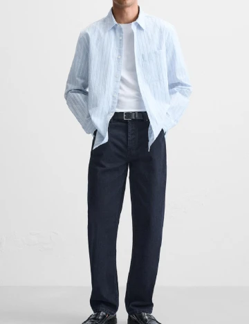 Camasa Zara, bleu Albastru