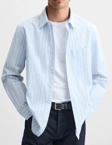 Camasa Zara, bleu Albastru