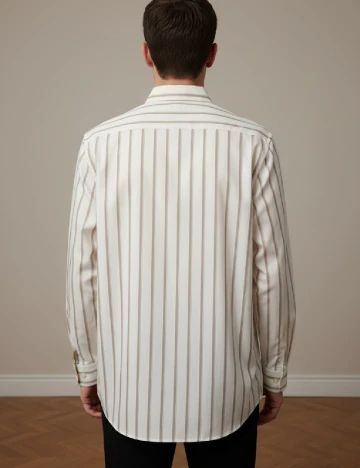 Camasa Zara, ecru/crem Alb