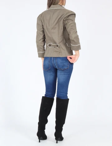 Sacou Bershka, kaki Verde