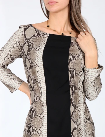 Rochie scurta Zara, imprimeu sarpe Animal print