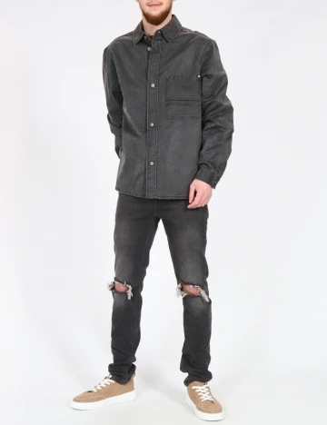 Jacheta Oversize Zara, gri inchis Gri