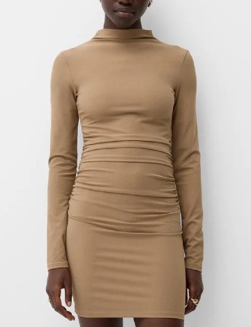 Rochie scurta Bershka, maro