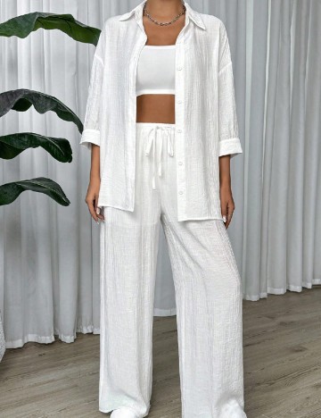 
						Compleu SHEIN CURVE, alb