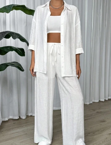 Compleu SHEIN CURVE, alb