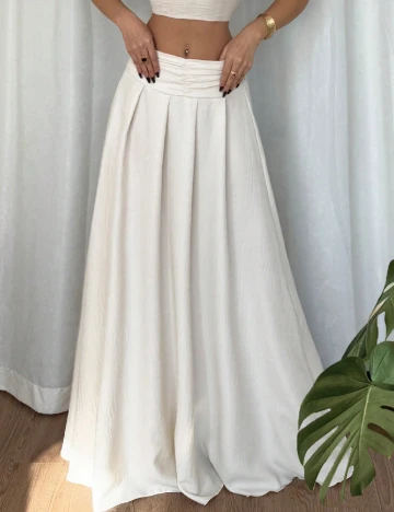 Fusta SHEIN, bej Crem