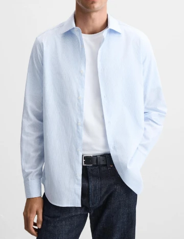 Camasa Zara, albastru deschis Albastru