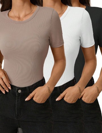 
						Set Tricouri SHEIN, mix culori