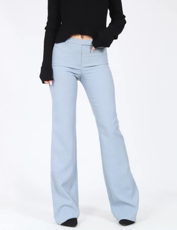 Pantaloni Bershka, albastru Albastru