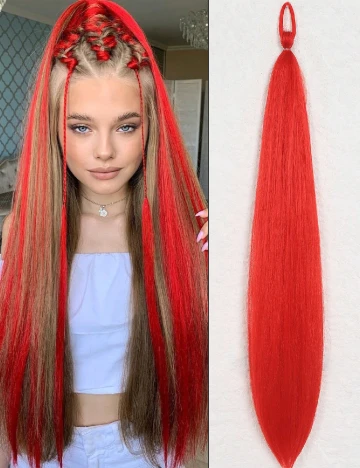 Extensie de par SHEIN, rosu