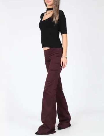 Pantaloni Bershka, pruna Mov