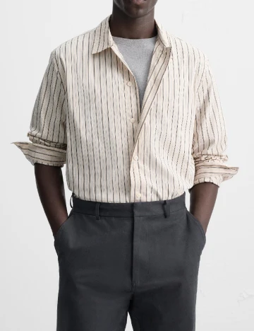 Camasa Zara, crem Crem