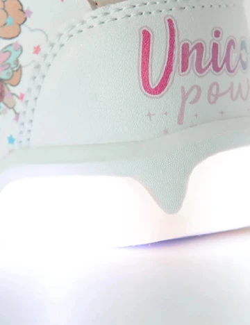 Adidasi cu luminite Cool Club, alb Alb